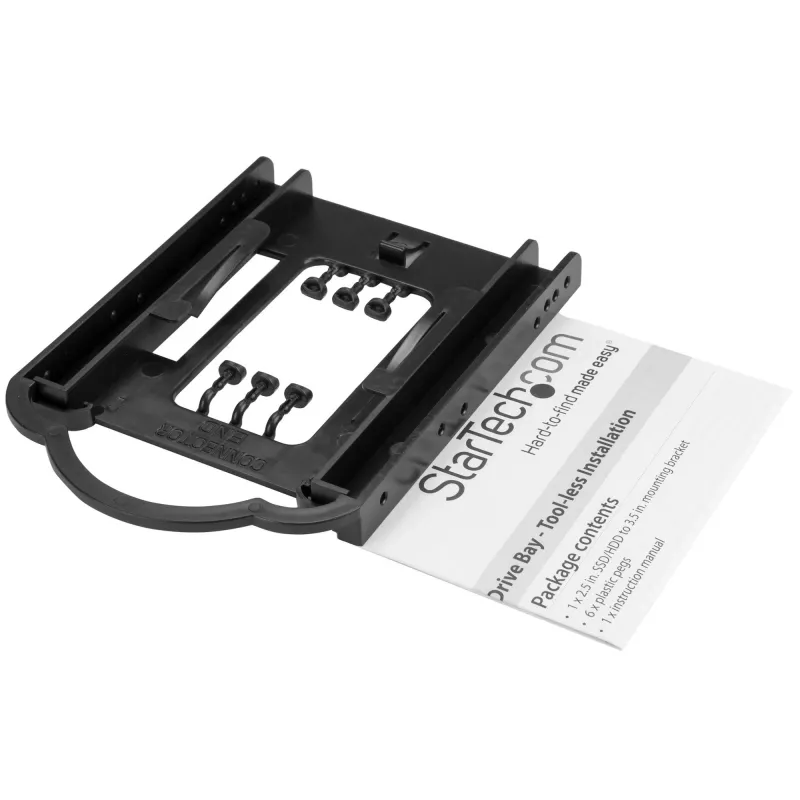 StarTech.com suporte para SSD/HDD de 2,5 polegadas para baía de unidade de 3,5 polegadas – instalação sem ferramentas