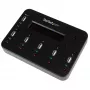 StarTech.com duplicador e apagador de pen USB autónomo 1-para-5, copiador multi-unidade flash USB, cópia de sistema e ficheiros e de unidade completa a 1,5 GB/min, apagamento único e de 3 passagens, visor LCD – TAA