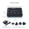 StarTech.com duplicador e apagador de pen USB autónomo 1-para-5, copiador multi-unidade flash USB, cópia de sistema e ficheiros e de unidade completa a 1,5 GB/min, apagamento único e de 3 passagens, visor LCD – TAA