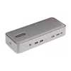 Estação de acoplamento KVM USB-C para dois portáteis StarTech.com, dock DisplayPort dual-monitor 4K 60Hz, hub USB de 5 portas, GbE, Power Delivery 90W/45W para dois portáteis, Windows/Mac, dock KVM de 2 anfitriões - TAA