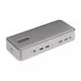 Estação de acoplamento KVM USB-C para dois portáteis StarTech.com, dock DisplayPort dual-monitor 4K 60Hz, hub USB de 5 portas, GbE, Power Delivery 90W/45W para dois portáteis, Windows/Mac, dock KVM de 2 anfitriões - TAA