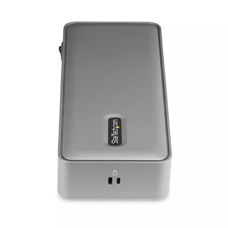 Estação de acoplamento KVM USB-C para dois portáteis StarTech.com, dock DisplayPort dual-monitor 4K 60Hz, hub USB de 5 portas, GbE, Power Delivery 90W/45W para dois portáteis, Windows/Mac, dock KVM de 2 anfitriões - TAA