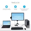 Switch KVM híbrido USB-A + HDMI e USB-C de 2 portas StarTech.com - Monitor HDMI 4K 60Hz único - Switch KVM HDMI compacto para desktop e/ou portátil - Alimentado por barramento USB - Compatível com Thunderbolt 3