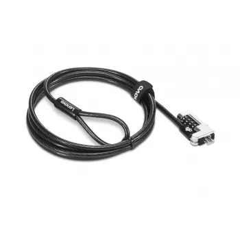 Cabo de segurança Lenovo 4XE1F30277 preto 1,8 m fecho de combinação