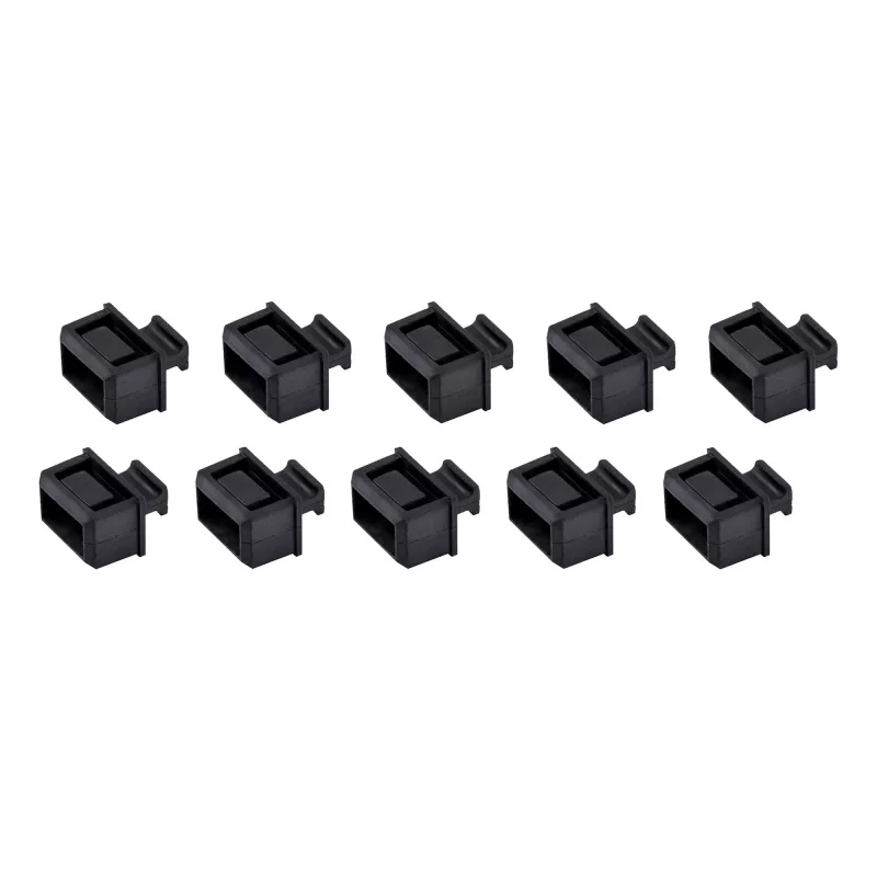Tampas antipoeira SFP StarTech.com – pack de 10, SFP, borracha, preto, switch de rede, 14,6 mm, 10,1 mm
