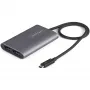 Adaptador Thunderbolt para DisplayPort duplo StarTech.com DP 1.4, Dual 4K 60Hz ou Single 8K/5K conversor Thunderbolt para DP, adaptador de vídeo para 2x monitor DisplayPort - Mac e Windows