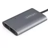 Adaptador Thunderbolt para DisplayPort duplo StarTech.com DP 1.4, Dual 4K 60Hz ou Single 8K/5K conversor Thunderbolt para DP, adaptador de vídeo para 2x monitor DisplayPort - Mac e Windows