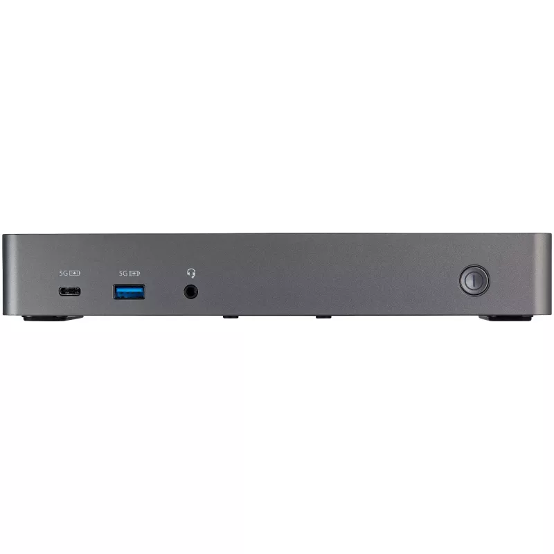 Dock USB-C e USB-A StarTech.com - Estação de acoplamento universal híbrida para portátil com três monitores DisplayPort e HDMI 4K 60Hz - Power Delivery 85W, hub USB 6x, GbE, áudio - USB 3.1 Gen 2 10Gbps - TAA