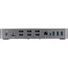 Dock USB-C e USB-A StarTech.com - Estação de acoplamento universal híbrida para portátil com três monitores DisplayPort e HDMI 4K 60Hz - Power Delivery 85W, hub USB 6x, GbE, áudio - USB 3.1 Gen 2 10Gbps - TAA