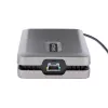 StarTech.com DKM31C3HVCPD adaptador multiportas USB-C / estação de ancoragem para dois monitores, 4K HDMI 2.0, VGA, vídeo USB-C DP Alt Mode, 100 W PD Pass-Through, 2x USB-A 10 Gbps, GbE, MST, cinzento