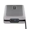 StarTech.com DKM31C3HVCPD adaptador multiportas USB-C / estação de ancoragem para dois monitores, 4K HDMI 2.0, VGA, vídeo USB-C DP Alt Mode, 100 W PD Pass-Through, 2x USB-A 10 Gbps, GbE, MST, cinzento