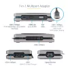 StarTech.com DKM31C3HVCPD adaptador multiportas USB-C / estação de ancoragem para dois monitores, 4K HDMI 2.0, VGA, vídeo USB-C DP Alt Mode, 100 W PD Pass-Through, 2x USB-A 10 Gbps, GbE, MST, cinzento
