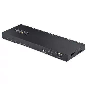Splitter HDMI de 4 portas StarTech.com, vídeo HDMI 4K 60Hz 2.0, splitter HDMI 4K com scaler integrado, splitter HDMI 1 entrada 4 saídas, ligação de áudio de 3,5 mm/ótica, splitter de exibição/saída HDMI