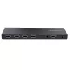 Splitter HDMI de 4 portas StarTech.com, vídeo HDMI 4K 60Hz 2.0, splitter HDMI 4K com scaler integrado, splitter HDMI 1 entrada 4 saídas, ligação de áudio de 3,5 mm/ótica, splitter de exibição/saída HDMI