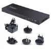 Splitter HDMI de 4 portas StarTech.com, vídeo HDMI 4K 60Hz 2.0, splitter HDMI 4K com scaler integrado, splitter HDMI 1 entrada 4 saídas, ligação de áudio de 3,5 mm/ótica, splitter de exibição/saída HDMI
