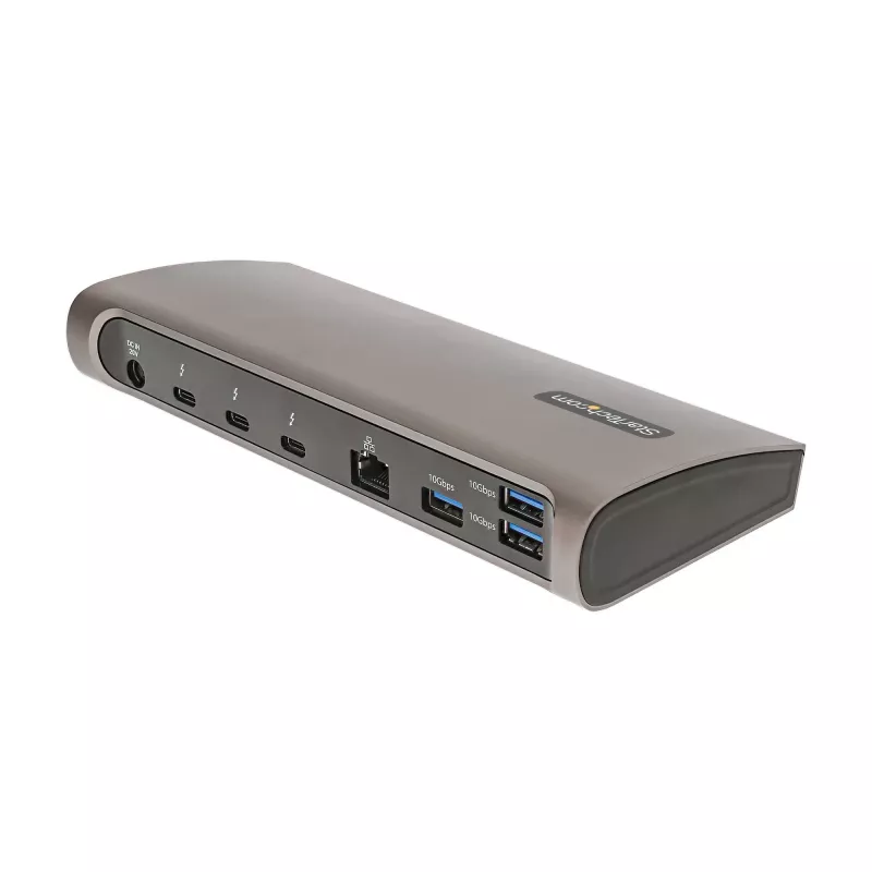 Dock Thunderbolt 4 StarTech.com, Power Delivery 96W, Single 8K/Dual Monitor 4K 60Hz, 3xTB4/USB4 portas, 4xUSB-A, SD, GbE, estação de acoplamento Thunderbolt 4 para Windows ou TB3 MacBook, cabo de 0,8m