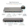Dock Thunderbolt 4 StarTech.com, Power Delivery 96W, Single 8K/Dual Monitor 4K 60Hz, 3xTB4/USB4 portas, 4xUSB-A, SD, GbE, estação de acoplamento Thunderbolt 4 para Windows ou TB3 MacBook, cabo de 0,8m