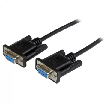Cabo serial null modem DB9 RS232 StarTech.com 2m preto F/F