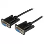 Cabo serial null modem DB9 RS232 StarTech.com 2m preto F/F