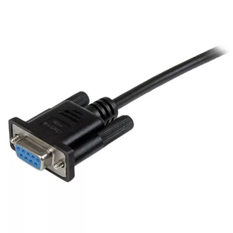 Cabo serial null modem DB9 RS232 StarTech.com 1m preto F/F