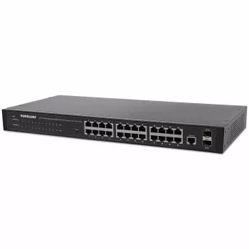 Switch de rede Intellinet 24 portas, 24 portas (RJ45), para rack, Gigabit, 4 SFP, Ethernet Web-Smart, 10/100/1000 Mbit