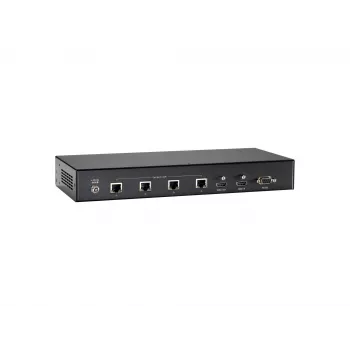 Emissor AV LevelOne HDMI sobre Cat.5 emissor HDBaseT 100 m saídas de 4 canais