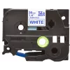Fita de etiquetas Brother TZe263 36 mm azul sobre branco