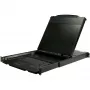 StarTech.com RKCOND17HD consola KVM para rack 1U de calha dupla, LCD de 17,3" (43,9 cm) 1920 x 1080, uma porta DVI/VGA, teclado QWERTY dos EUA, USB, cabos incluídos, 44230 MTBF, preta