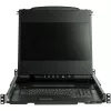 StarTech.com RKCOND17HD consola KVM para rack 1U de calha dupla, LCD de 17,3" (43,9 cm) 1920 x 1080, uma porta DVI/VGA, teclado QWERTY dos EUA, USB, cabos incluídos, 44230 MTBF, preta