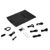 StarTech.com RKCOND17HD consola KVM para rack 1U de calha dupla, LCD de 17,3" (43,9 cm) 1920 x 1080, uma porta DVI/VGA, teclado QWERTY dos EUA, USB, cabos incluídos, 44230 MTBF, preta