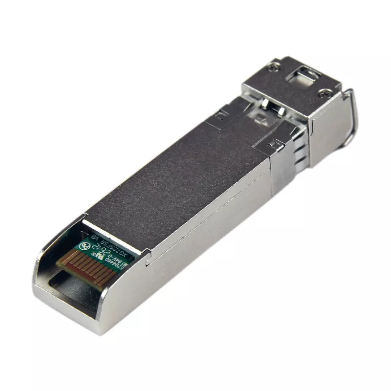 Módulo transceptor SFP+ StarTech.com compatível com Cisco SFP-10G-SR – 10GBASE-SR~Módulo SFP+ compatível com Cisco SFP-10G-SR – 10GBASE-SR – transceptor ótico de fibra multimodo MMF 10GbE – 10GE Gigabit Ethernet SFP+ – LC 300 m – 850 nm – DDM Cisco Firepower, ASR9000, C9300