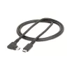Cabo USB-C robusto em ângulo reto StarTech.com 0,9 m, USB 3.2 Gen 2 (10 Gbps), cabo de dados USB-C para C de capacidade total, 4K 60Hz modo DP Alt, 100W Power Delivery – cabo USB Type-C de 90 graus