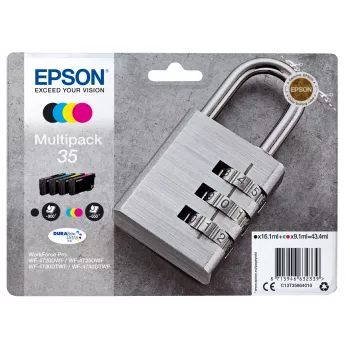 Epson Padlock multipack 4 cores 35 DURABrite Ultra Ink