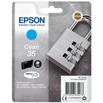 Epson Padlock embalagem individual ciano 35 DURABrite Ultra tinta