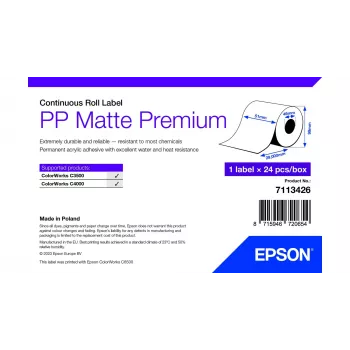Etiqueta autoadesiva para impressora Epson 7113426 branco 5,1 cm x 29 m