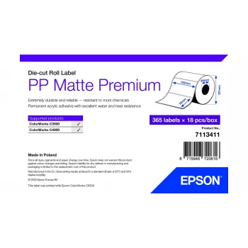 Etiqueta autoadesiva para impressora Epson 7113411 branco 10,2x7,6 cm