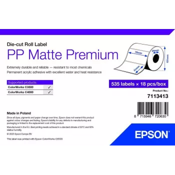 Etiqueta autoadesiva para impressora Epson 7113413 branco 7,6 x 5,1 cm