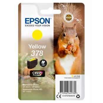 Tinteiro Epson 378 Amarelo 360 páginas Tinta C13T37844010