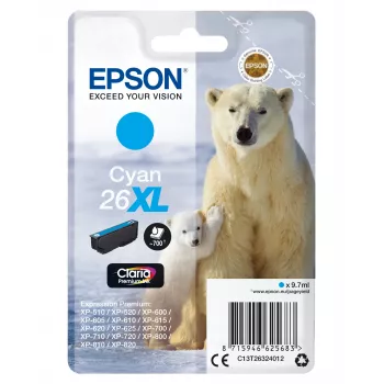 Epson Eisbär Pacote Individual Ciano 26XL Claria Premium Ink