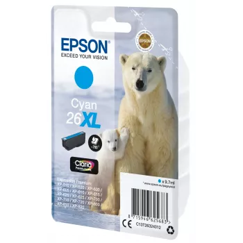 Epson Eisbär Pacote Individual Ciano 26XL Claria Premium Ink