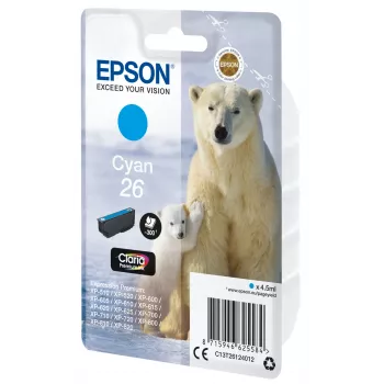 Epson Polar Bear Pacote Individual Ciano 26 Claria Premium Ink
