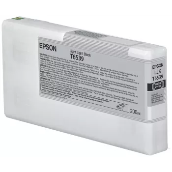 Tinteiro Epson T6539 Preto Muito Claro (200 ml), Preto Muito Claro, Tinta Pigmentada, 200 ml, 1 unid.