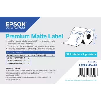 Epson C33S045740 Etiqueta autoadesiva para impressora