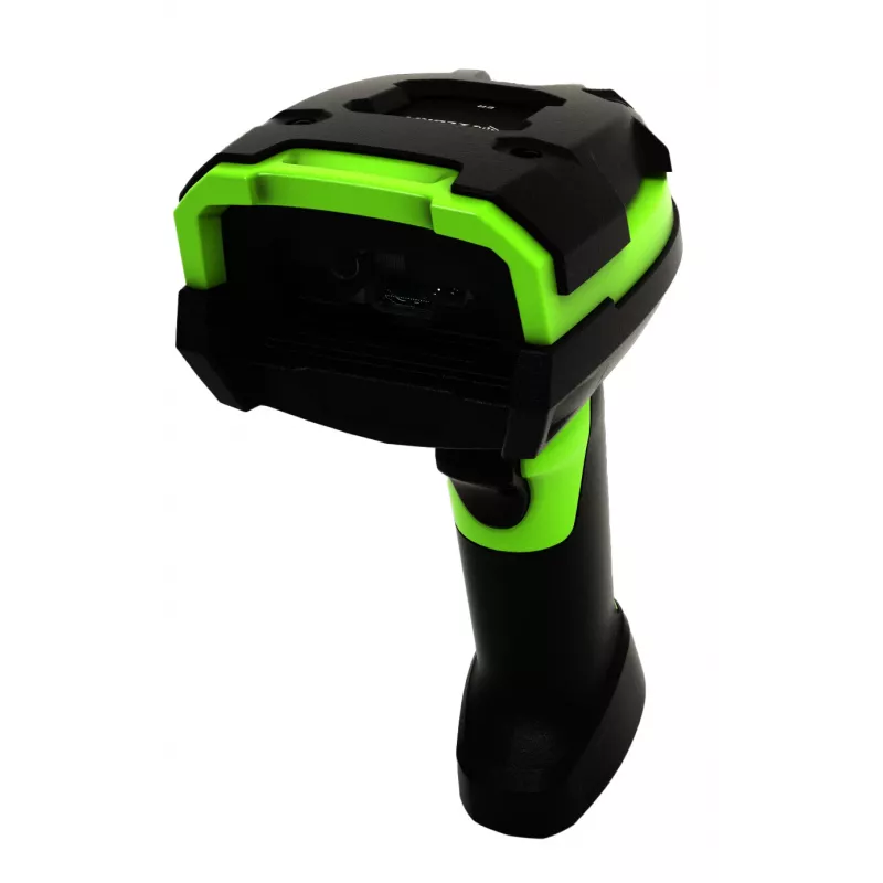 Leitor de códigos de barras portátil Zebra LI3608-ER 1D preto, verde