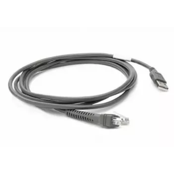 Cabo serial Zebra CBA-U21-S07ZBR preto 2,1 m USB EAS