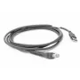 Cabo serial Zebra CBA-U21-S07ZBR preto 2,1 m USB EAS