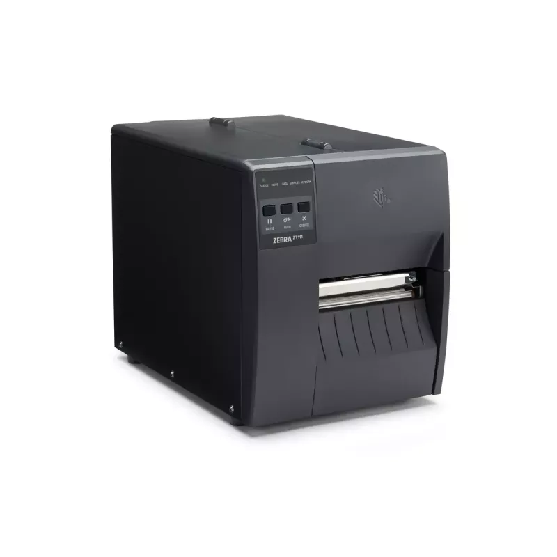Zebra ZT111 ZT11142-T0E000FZ impressora de etiquetas de transferência térmica, 203 DPI, 254 mm/s, 4" (rolo de 11,4 cm), USB, série, Ethernet, Bluetooth, Wi-Fi, preta