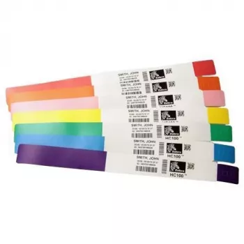 Etiqueta autoadesiva para impressora Zebra Z-Band Splash verde