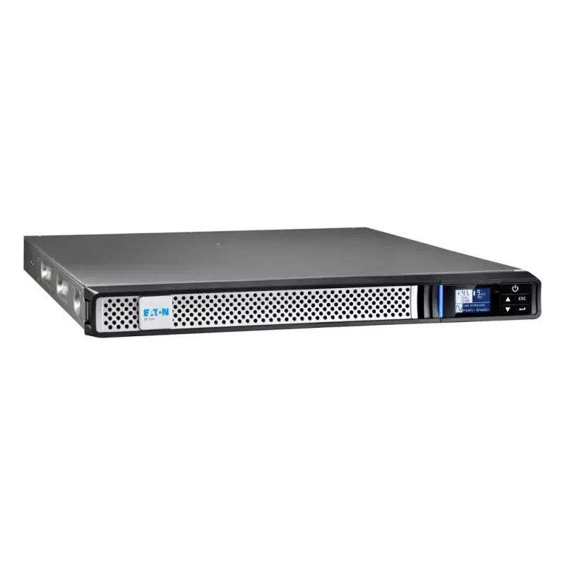 Eaton 5P 1150iR Gen 2 5P1150IRNG2 UPS line-interactive, 1150 VA (1,15 kVA), 920 W, 6 tomadas, rack 1U 19", 9 Ah, RS-232, USB, Network Card-MS, preto/prateado