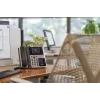 Telefone IP POLY Edge E400 8 linhas com fio preto